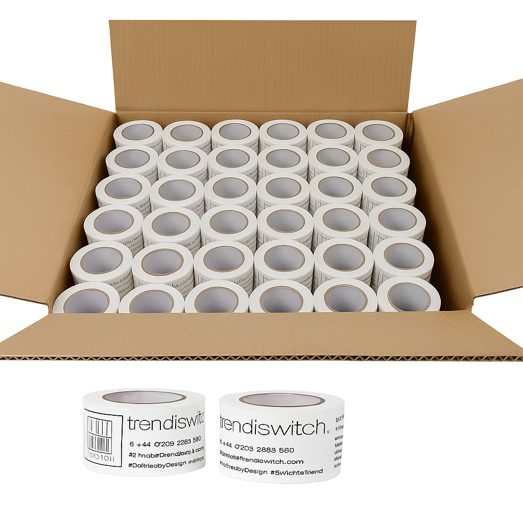 66 Meter Branded Packing Tape (x1584 pcs) – Custom Logo Printed Packaging Tape