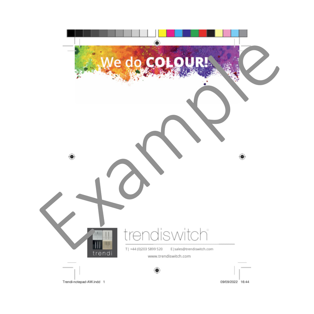 Custom 100 Page Notepads (x5000 pcs) – Personalized Branded Notebooks